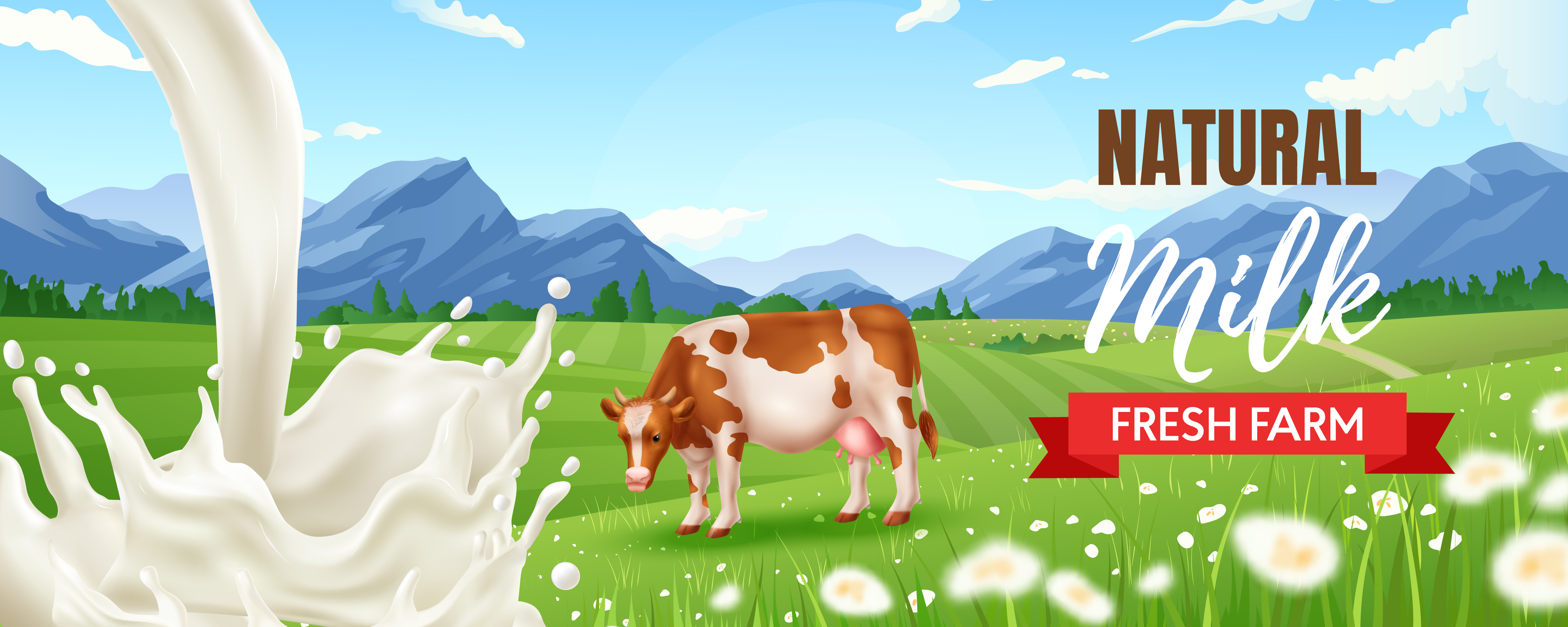 Fresh Milk Banner